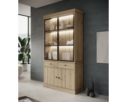 Meubella - Buffetkast Vince 1 - Eiken - 124 cm