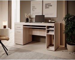 Meubella - Bureau Acta - Eiken - 145 cm