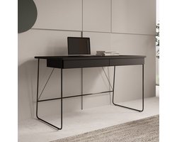 Meubella - Bureau Medea - Zwart - 135 cm