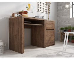 Meubella - Bureau Monaco - Eiken - 120 cm