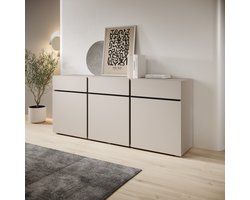 Meubella - Cainan - Dressoir - Beige - 180x40x78 cm