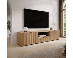 Meubella - Callahan - TV-Meubel - Eiken - 179 cm