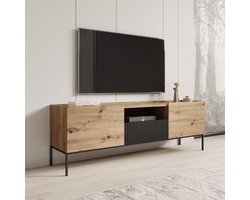 Meubella - Capri - TV-Meubel - Eiken - 180 cm