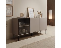 Meubella - Dimora - Dressoir - Beige - 151x40x75 cm