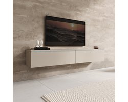 Meubella - Dixon - TV-Meubel - Beige - 180 cm