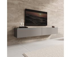 Meubella - Dixon - TV-Meubel - Grijs - 180 cm