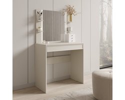 Meubella - Dominica - Kaptafel - Beige - 80x40 cm