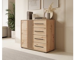 Meubella - Dressoir Adyson - Eiken - 93 cm