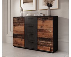 Meubella - Dressoir Bellini - Grijs - 120 cm