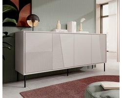 Meubella - Dressoir Blanes - Beige - 200 cm