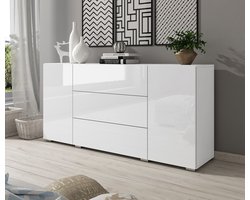 Meubella - Dressoir Bonzo - Wit - 150 cm