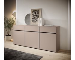 Meubella - Dressoir Cainan - Beige - 180 cm