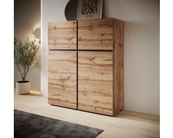 Meubella - Dressoir Cainan - Eiken - 119 cm - Hoog