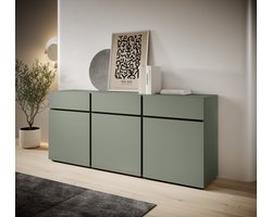 Meubella - Dressoir Cainan - Groen - 180 cm
