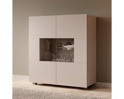 Meubella - Dressoir Calgary - Beige - 100 cm