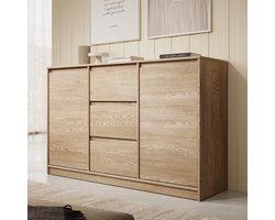 Meubella - Dressoir Cuarto - Eiken - 138 cm
