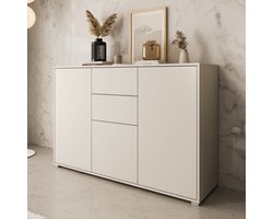 Meubella - Dressoir Gideon - Beige - 141 cm
