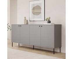 Meubella - Dressoir Ilux - Grijs - 207 cm
