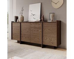 Meubella - Dressoir Jaxon - Donker eiken - 200 cm