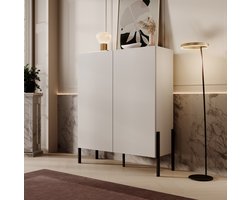 Meubella - Dressoir Jordy - Beige - 114 cm