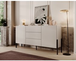 Meubella - Dressoir Jordy - Beige - 184 cm