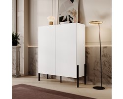 Meubella - Dressoir Jordy - Wit - 114 cm