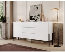 Meubella - Dressoir Jordy - Wit - 184 cm