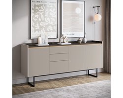 Meubella - Dressoir Linq - Beige - 192 cm