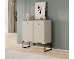 Meubella - Dressoir Lyndall - Beige - 77 cm
