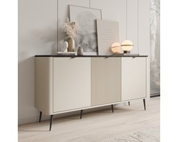 Meubella - Dressoir Mace - Beige - 160 cm