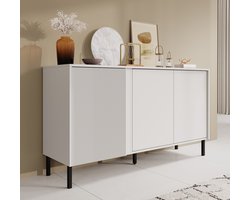 Meubella - Dressoir Margareth - Wit - 145 cm