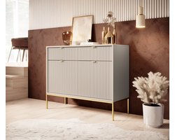 Meubella - Dressoir Navil 2 - Beige - 104 cm