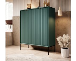 Meubella - Dressoir Navil - Groen - 104 cm - Hoog