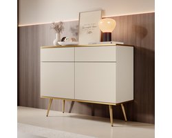 Meubella - Dressoir Orleans - Beige - 107 cm