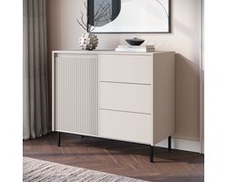 Meubella - Dressoir Orvana - Beige - 103 cm