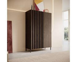 Meubella - Dressoir Paz - Donker eiken - 92 cm