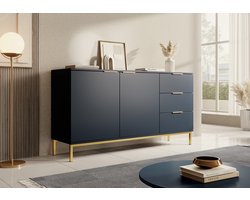 Meubella - Dressoir Ponchi - Blauw - 150 cm