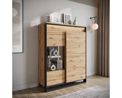 Meubella - Dressoir Quincy - Eiken - 110 cm