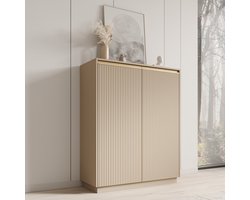 Meubella - Dressoir Remy 2 - Beige - 104 cm