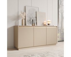 Meubella - Dressoir Remy - Beige - 154 cm
