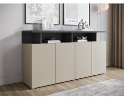 Meubella - Dressoir Sekai - Beige - 153 cm