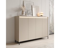 Meubella - Dressoir Timoteo - Beige - 152 cm