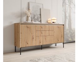 Meubella - Dressoir Timoteo - Eiken - 166 cm