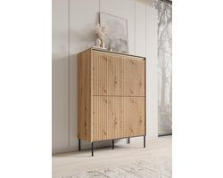 Meubella - Dressoir Timoteo - Eiken - 98 cm - Hoog