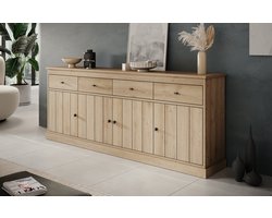 Meubella - Dressoir Vince - Eiken - 225 cm
