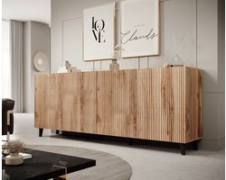 Meubella - Dressoir Vintar - Eiken - 200 cm