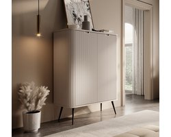 Meubella - Dressoir Zakari - Beige - 103 cm