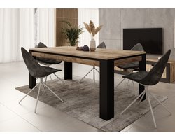 Meubella - Eetkamertafel Trinidad - Eiken - 195 cm