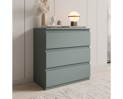 Meubella - Eskar - Ladekast - Groen - 77x42x80 cm