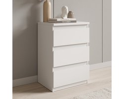 Meubella - Eskar - Ladekast - Wit - 42x32x62 cm